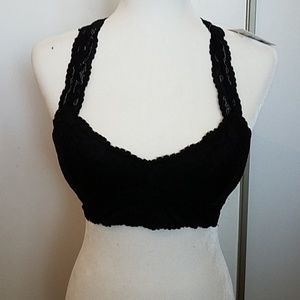 Lacy Look Black Bralette